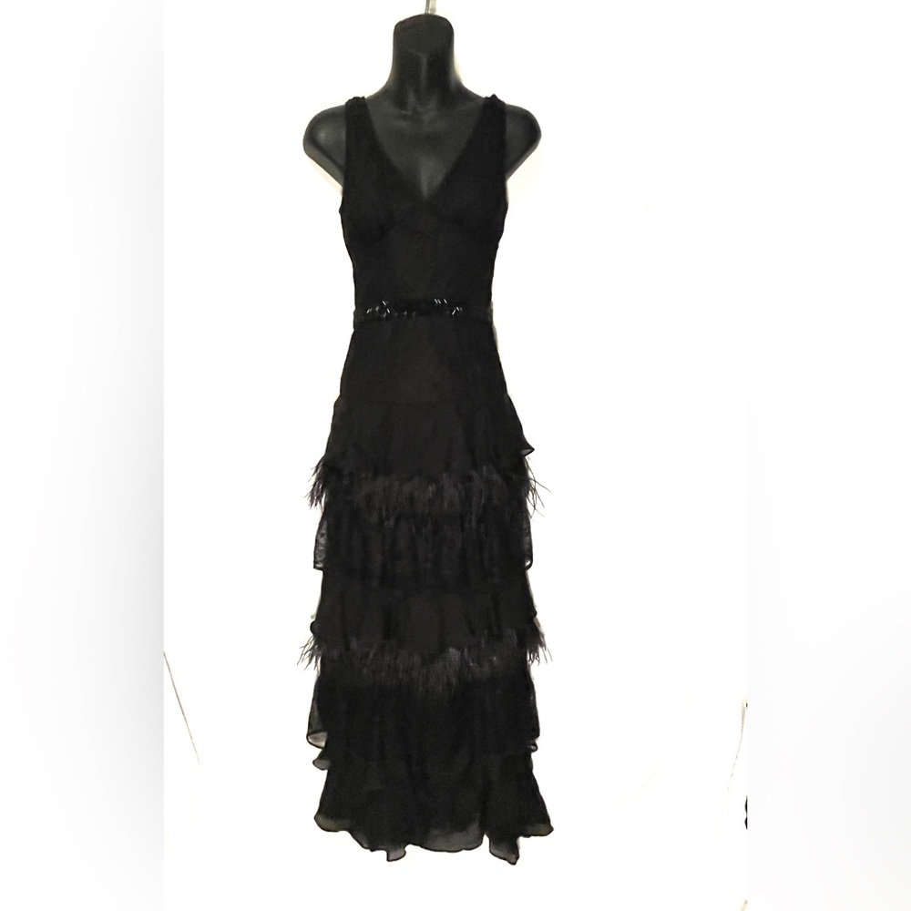 Unique Bebe Dress w/feathers SZ 00-XS